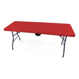 Mesa Plegable Creativa Para Exteriores, 6 Pies, Ruedas Inte.