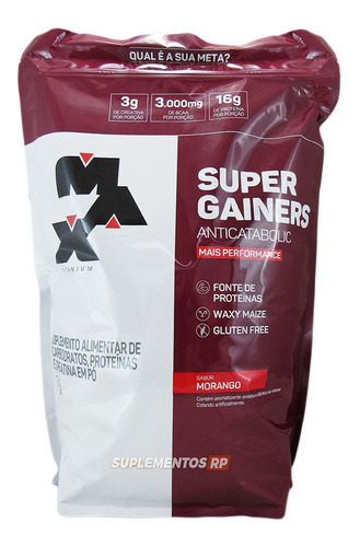 Super Gainers Anticatabolic Hipercalorico 3kg Max Titanium 