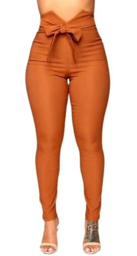 Pantalon Babucha De Bengalina Pico Y Lazo Chupin Bolsillos