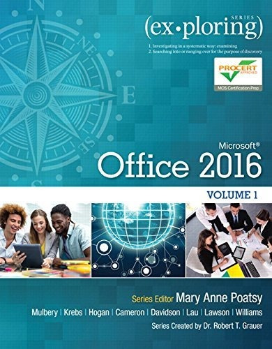 Book : Exploring Microsoft Office 2016 Volume 1 (exploring.