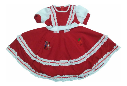 Vestidos Con Falso Niña Huasa / Chinita Talla  6 8 10