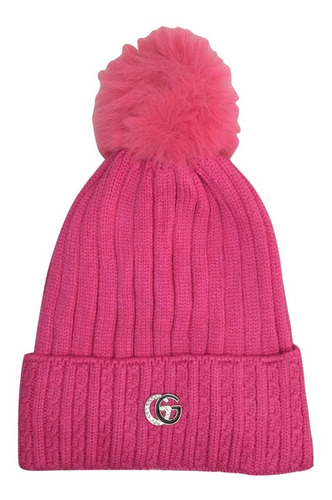 Gorro Boina Bonete Dama Invierno Frio Pompón Diamante