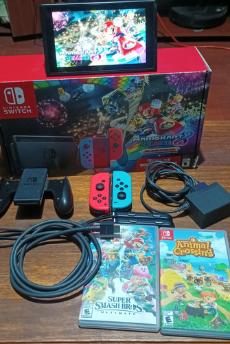 Nintendo Switch V 17.0.1 32 Gb +mariokartdeluxe8+2jgs+t128gb