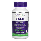 Biotina 10.000 Mcg Natrol 100 Tabletes Importado E U A