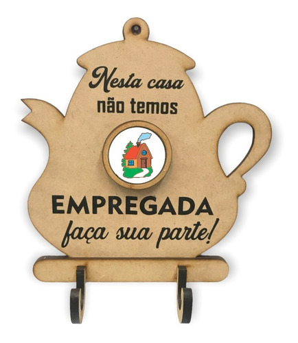 Porta Toalha Pano De Prato Mdf Cozinha Decoração Empregada