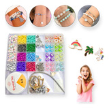 Kit Miçangas P/ Pulseirinha Infantil Berloque Estilo Pandor