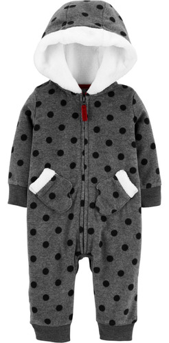 Macacão Pijama Em Fleece Bebe Menina Original Carters