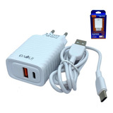 Carregador Inova Rápido 40w 3.0 Usb-c Usb V8 Type C