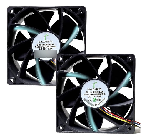 Paquete 2 Ventiladores Bitmain 5500 Rpm Para Antminer S9 T9