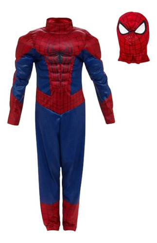 Disfraz Spiderman Hombre Araña Niño T1 2 3 4 Musculos Mascar