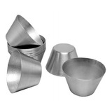 Kit Forminha Pudim Sobremesa Cupcake Aluminio 8,5cm  C/12un