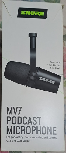 Microfone Shure Condensador Mv7 