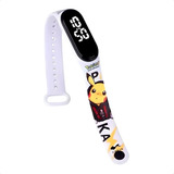 Pulseira Pulso Pokémon Relógio Smart Mi Band Pikachu Env 24h