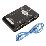 - Adaptador Usb A Serie, 4 Puertos Rs232 Com Reserve,