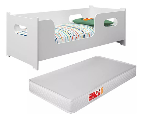 Cama Infantil Batman Proteção Com Colchão Montessoriana Full