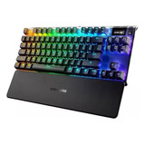 Teclado Gamer Steelseries Apexprotkl Omnipoint Inglês Us Rgb