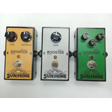 3 Pedales Para Guitarra Booster Distortion Overdrive