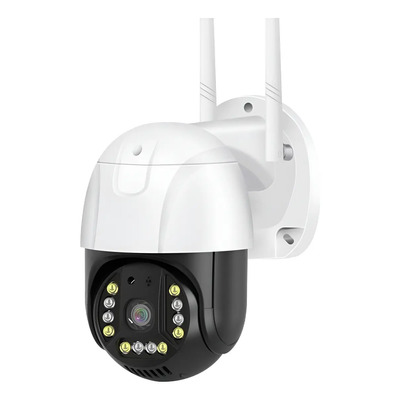 Camara Ip Wifi Vigilancia Exterior 5mp V Nocturna Ptz Audio Color Blanco Con Negro | Meses sin interés