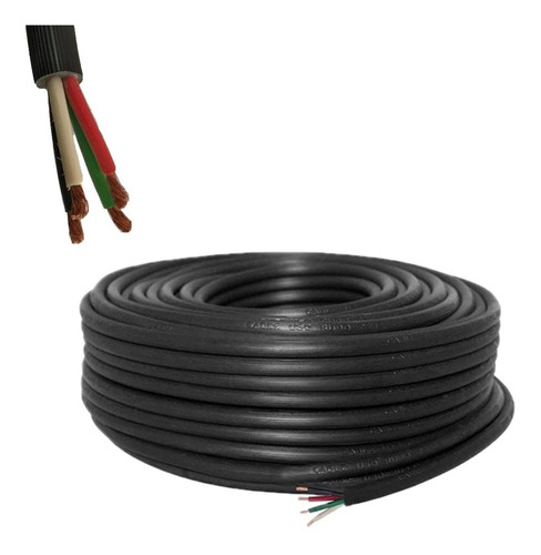 10 Mts Cable Uso Rudo Calibre 4 X 16 100% Cobre Argos 