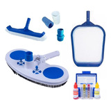 Kit Limpeza Piscina Para Piscina Com Kit Teste Cloro E Ph