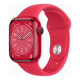 Apple Watch Serie 8 41mm M/l Sport Band Color Rojo