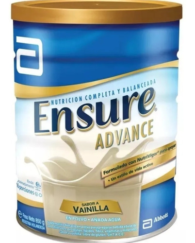 Ensure Advance Polvo X 850 Grs Vencimiento 6/2022