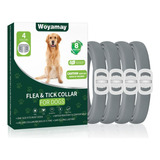 Collar Antipulgas Para Perros, 4 Unidades, 8 Meses De Protec