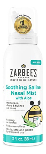 Suero Fisiologico  Zarbee's Baby Spray Salino Nasal, Niebla