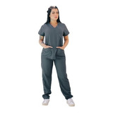 Conjunto Pijama Cirúrgico Scrub Feminino Oxford Plus Size 10