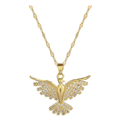 ''1 Collar Con Dije De Fénix Dorado