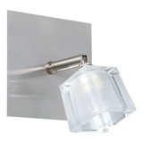 Aplique Pared 1 Luz Vidrio Baño Moderno Pasillo  Led G9 Vg