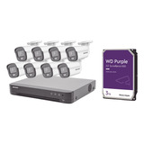 Kit De Cámaras, Dvr 8 Canales 5mp, 8 Camaras 5mp, Disco 3tb