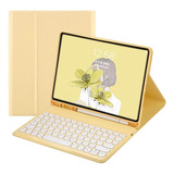 Funda Con Teclado Marca Qiyibocase/ Para iPad 10 / Yellow