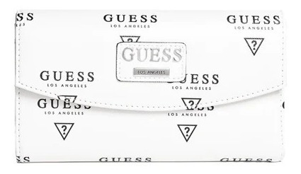 Billetera Guess Original Meade White Logo