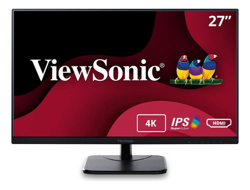 Monitor Viewsonic Vak-mhd Ips 4k De 27 Pulgadas Con Biseles 