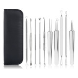 Set Extractor Removedor De Puntos Negros Espinilla Acne 10 P