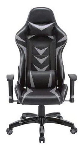 Cadeira Gamer Pelegrin Reclinável Pel-3003 Preta E Cinza