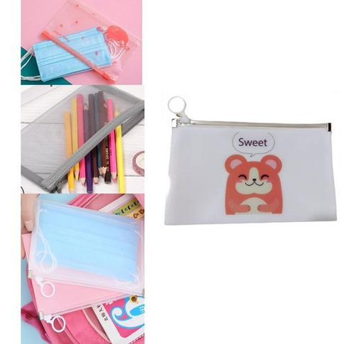 Estuche Plastico Para Lapices ,  , Estuche Kawaii Animalitos