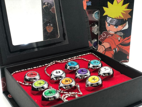 Set De 10 Anillos Naruto  Cosplay  Akatsuk  Anime  Itachi B