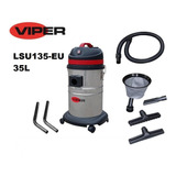 Aspiradora Industrial De Tacho Viper Lsu135 35l  Plateada, Negra Y Roja 220v-240v 50hz/60hz