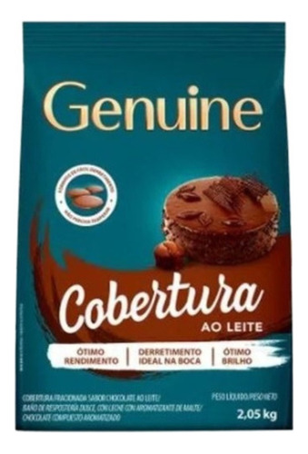 Genuine Gotas Cobertura Frac Chocolate Ao Leite 2,05kg