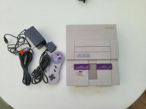 Super Nintendo Snms-001(playtronic) + Fonte Paralela + Cabo Av