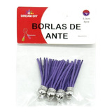 Borlas De Ante Violetas 3.5cm