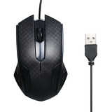 Mouse Full Black Óptico Cable Usb Led Home Office 