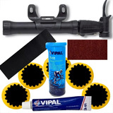 Kit Bomba Bike Portátil Remendo Vipal Selante Camara De Ar