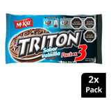 Galleta Sandwich Triton® Vainilla Multipack 3x126g Pack X2