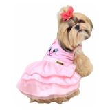 Roupa Pet Vestido Coelho Coelhinho Rosa Páscoa Para Cão Gato