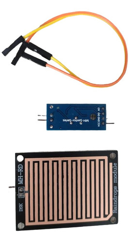 Sensor Humedad Lluvia Agua Clima Arduino Modulo Cables 3v 5v