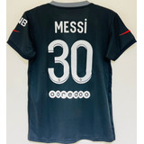 Jersey París 2022 Psg Tercero Negro Lionel Messi Niño