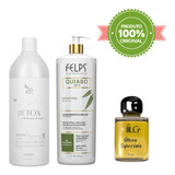Kit Felps Xbtx Quiabo Okra Selante 1l+shampoo Antirresíduo1l